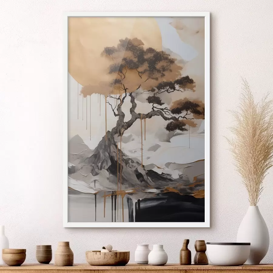 carta da parati Bonsai ornamentale, quadro di arte astratta nr. f49785