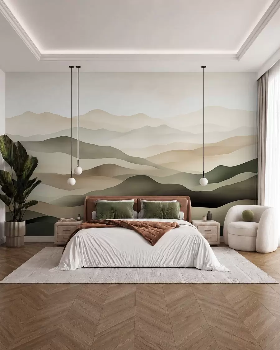 Carta da parati nature Orizzonti nebbiosi 