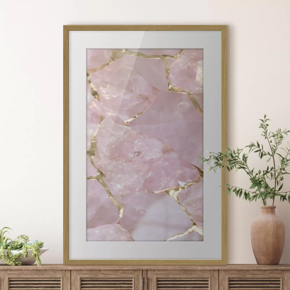 Poster La consistenza del quarzo rosa f49873
