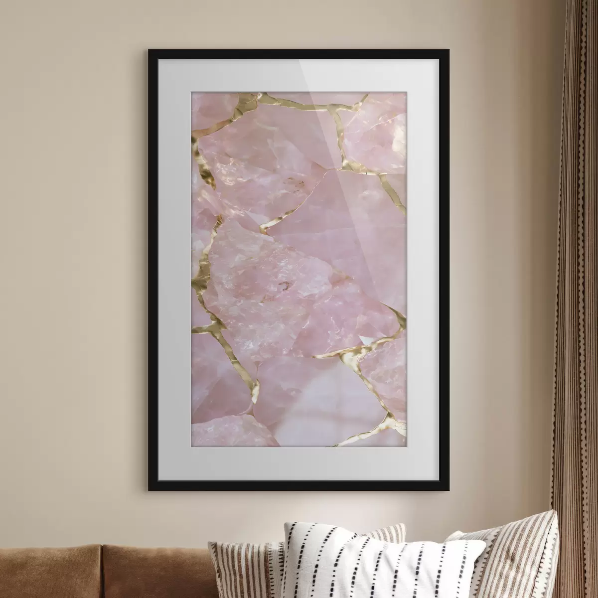 Poster La consistenza del quarzo rosa f49873