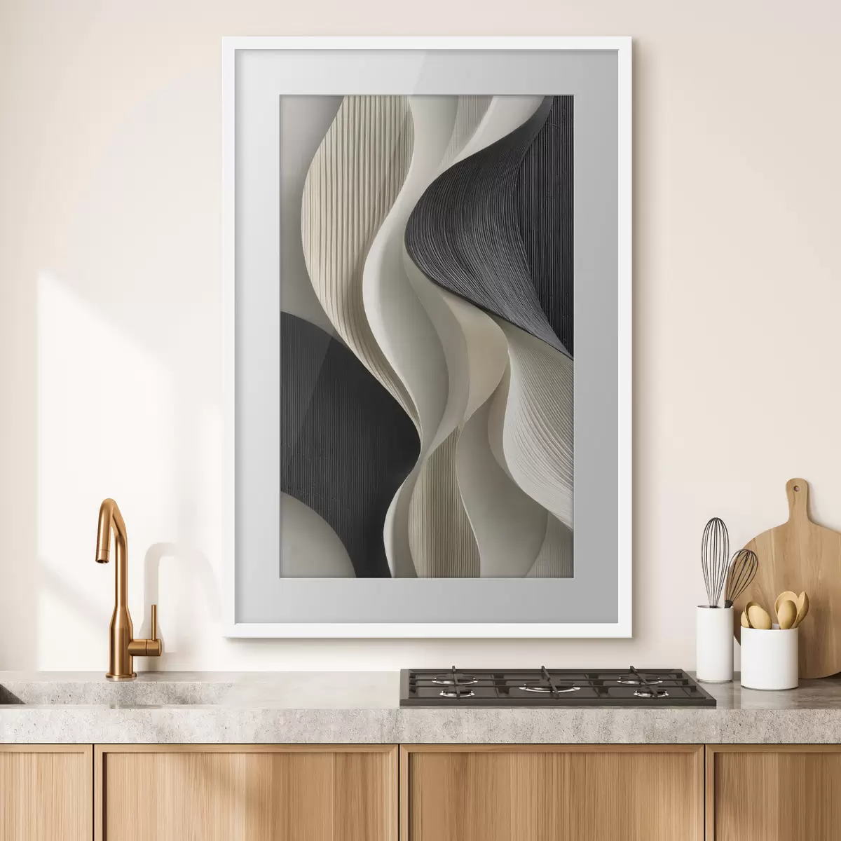 Poster Pieghe ondulate f49875