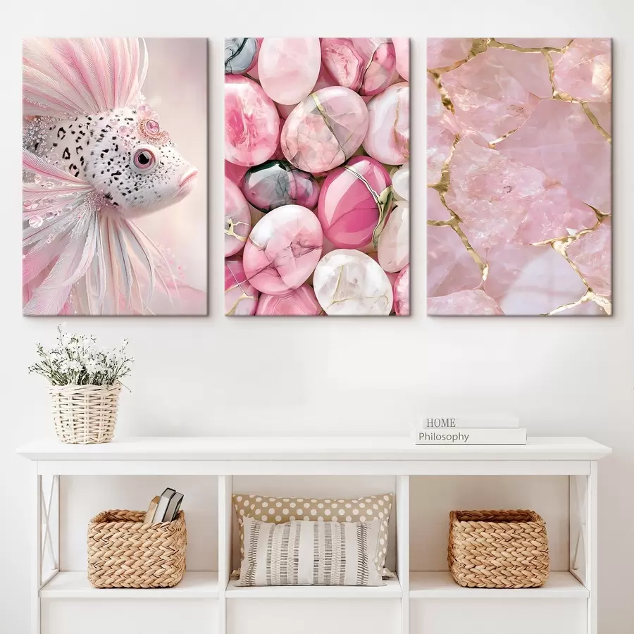 carta da parati Fantasia rosa di lusso nr. m30723