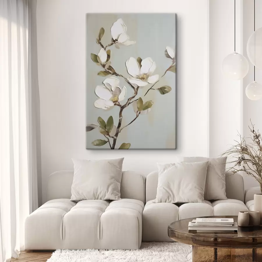 carta da parati Un ramo con fiori, imitazione di un dipinto nr. s49901