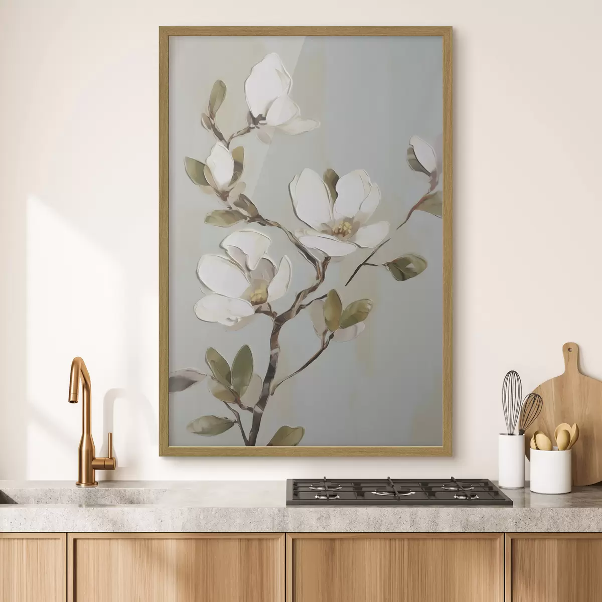 Poster Un ramo con fiori, imitazione di un dipinto f49901
