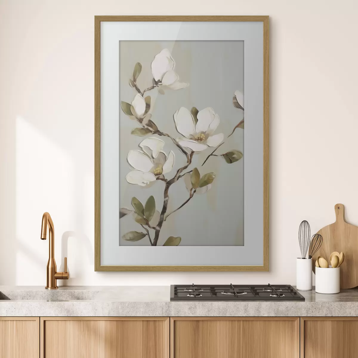 Poster Un ramo con fiori, imitazione di un dipinto f49901