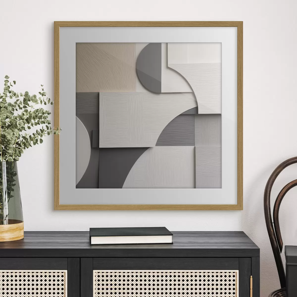 Poster Astrazione geometrica, illustrazione piatta f49906