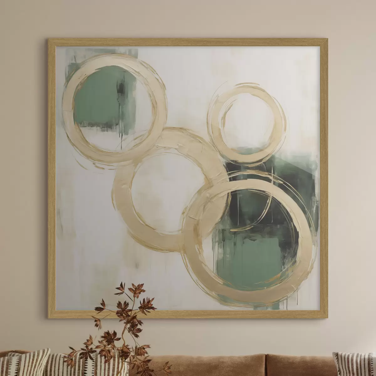Poster Cerchi astratti, imitazione della pittura f49907