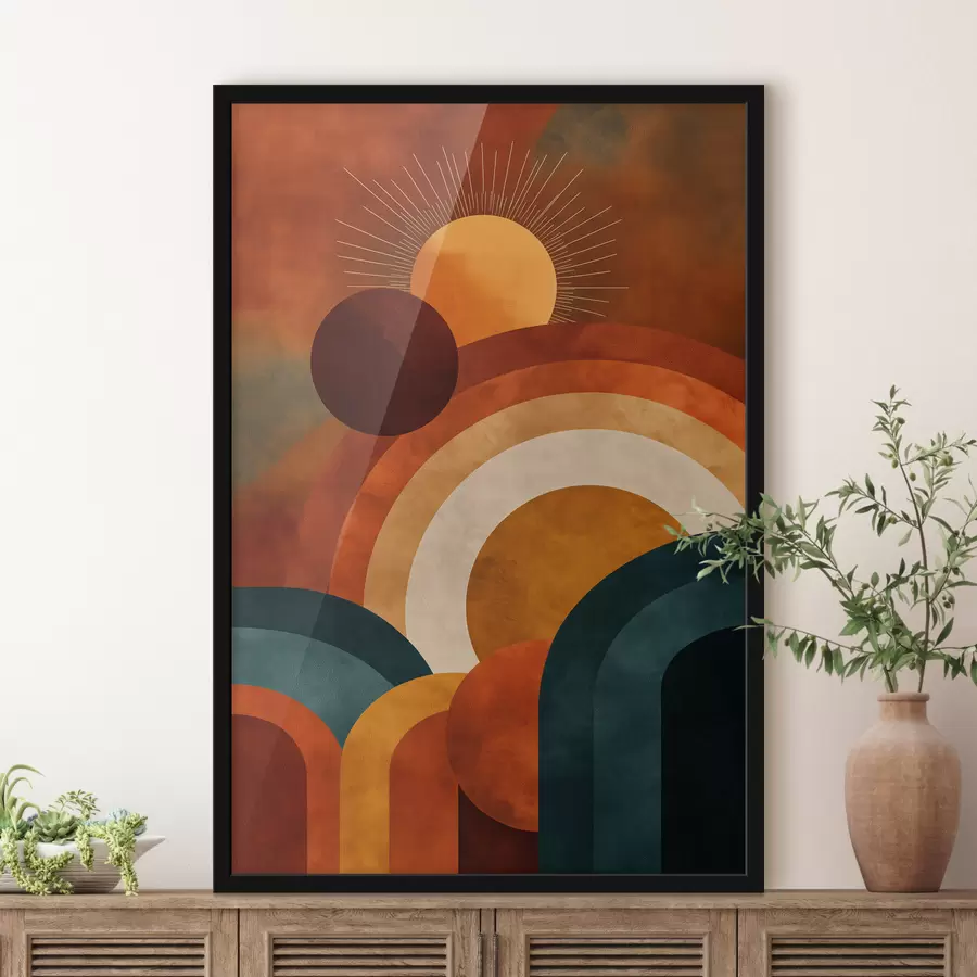 carta da parati Geometria con il Sole nr. f49911