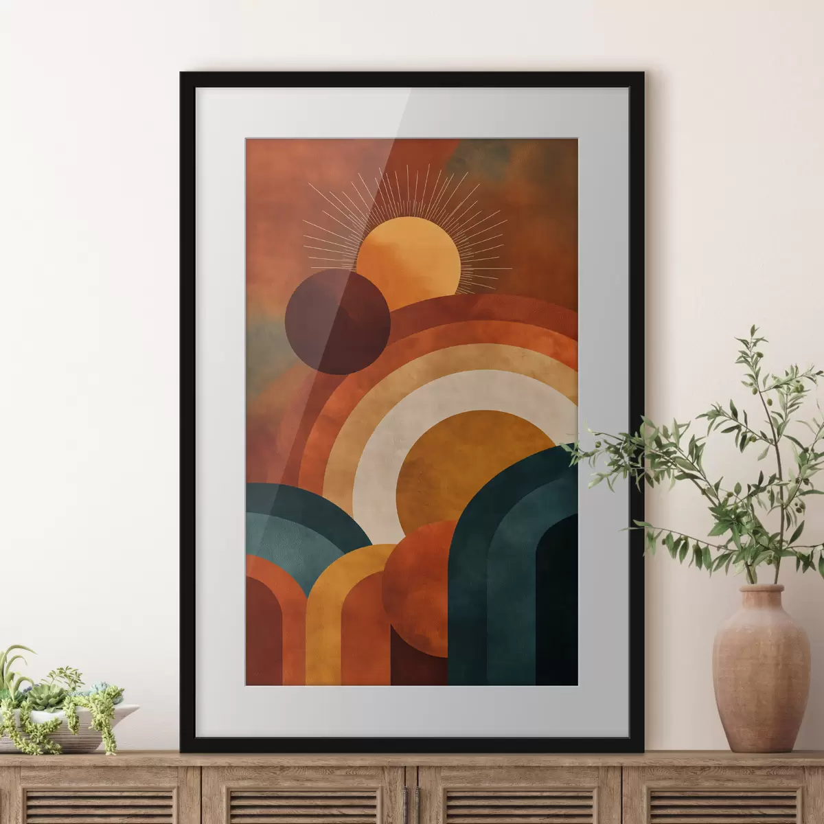 Poster Geometria con il Sole f49911