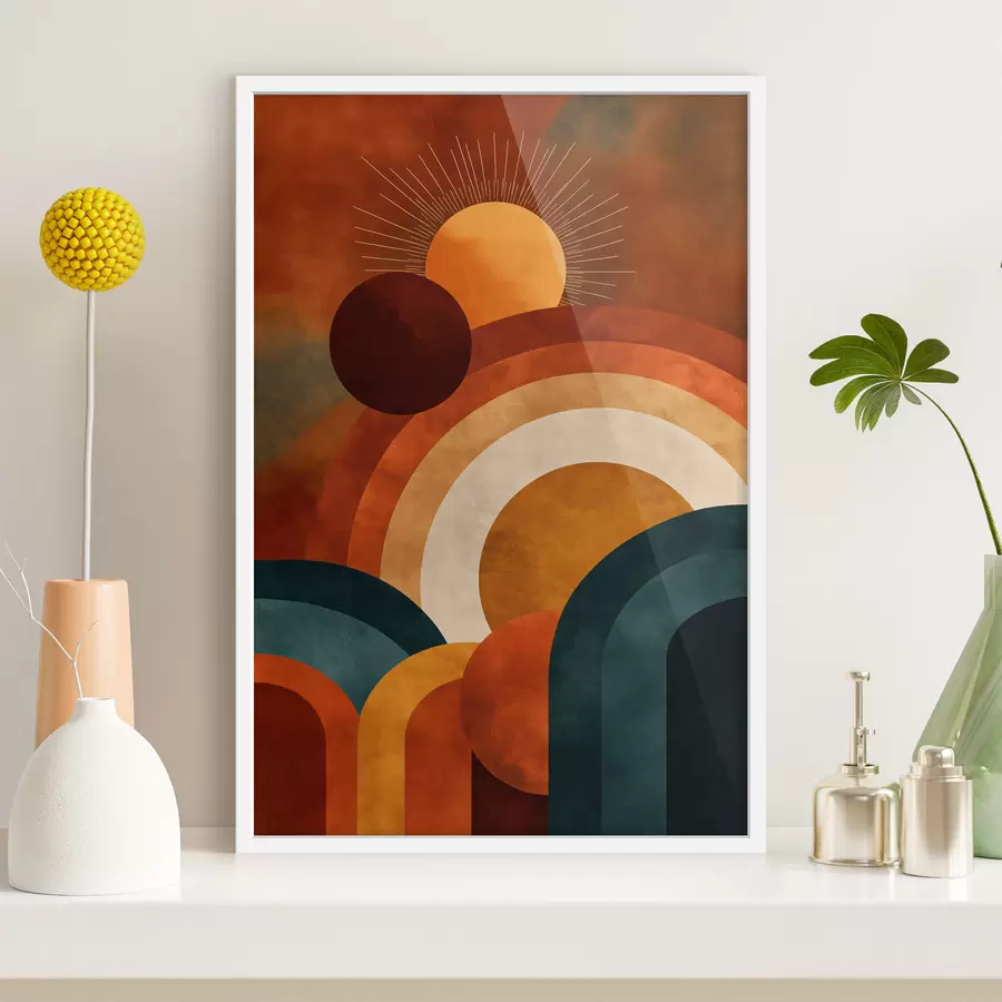 carta da parati Geometria con il Sole nr. f49911
