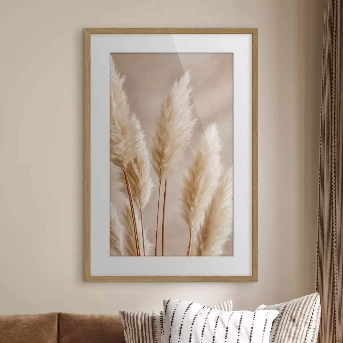 Poster Spighe di mais ed erba della pampa f49920