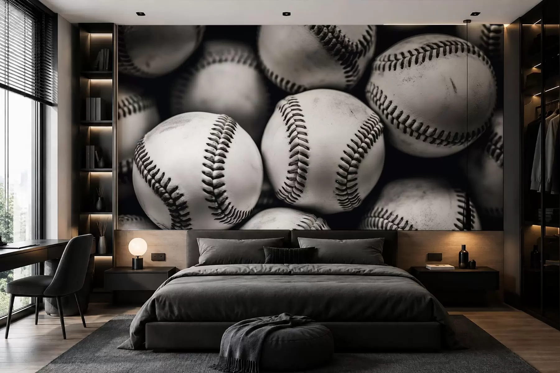 carta da parati Palline da baseball nr. w09966