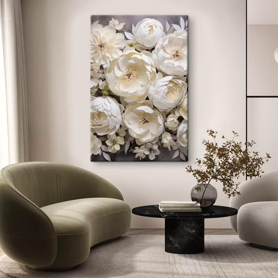 carta da parati Peonie bianche nr. s50034