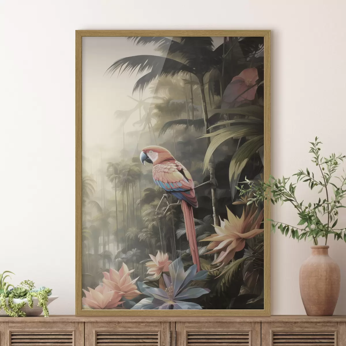 Poster Fenicotteri tropicali f50027
