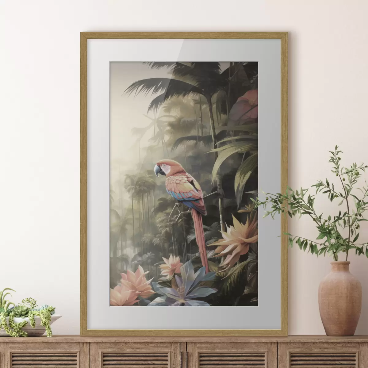 Poster Fenicotteri tropicali f50027