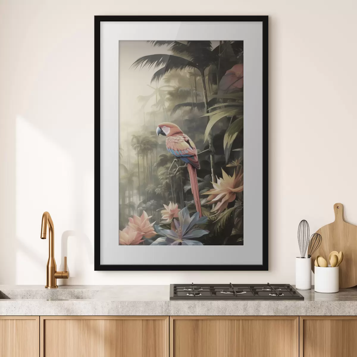 Poster Fenicotteri tropicali f50027