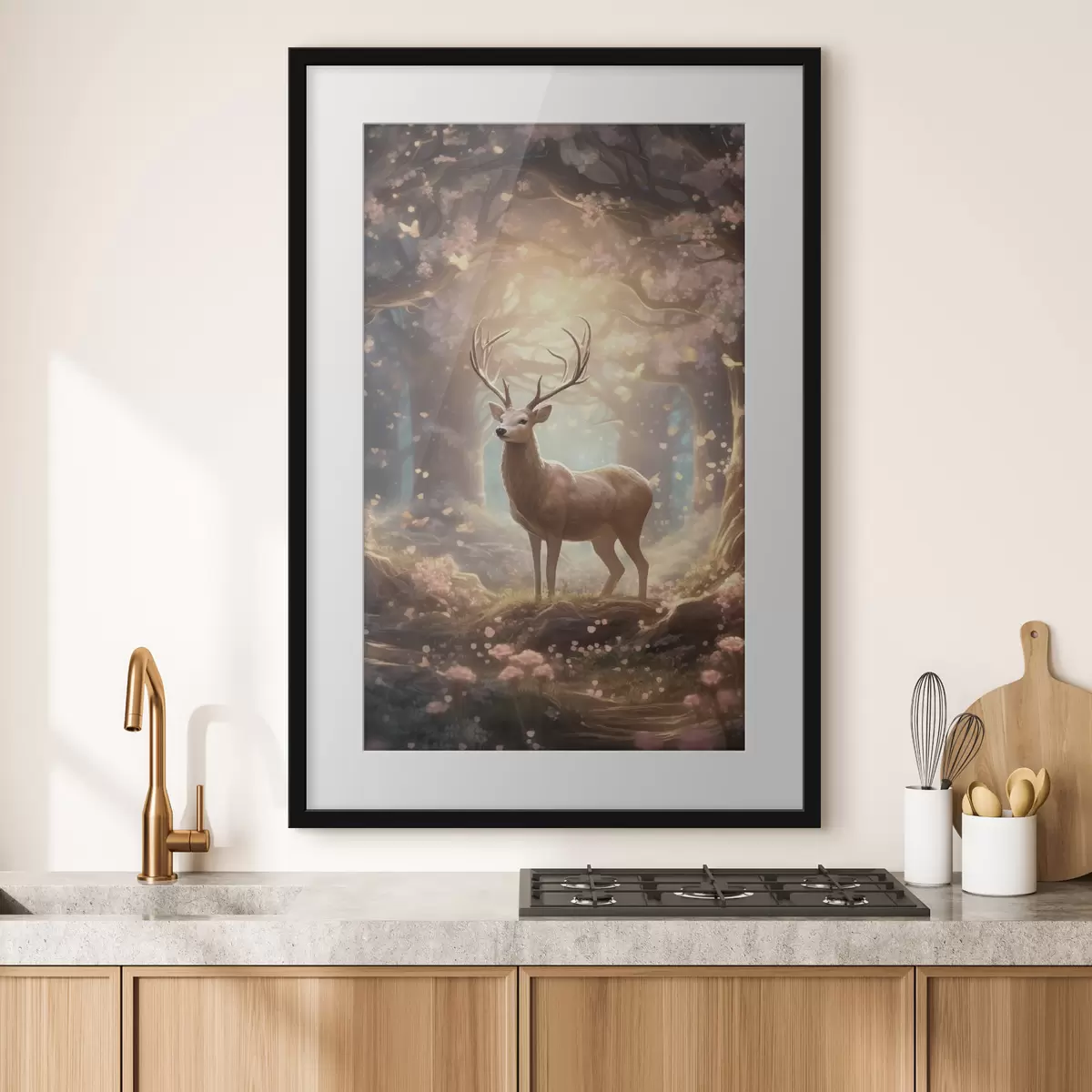 Poster Cervo nella foresta f50028