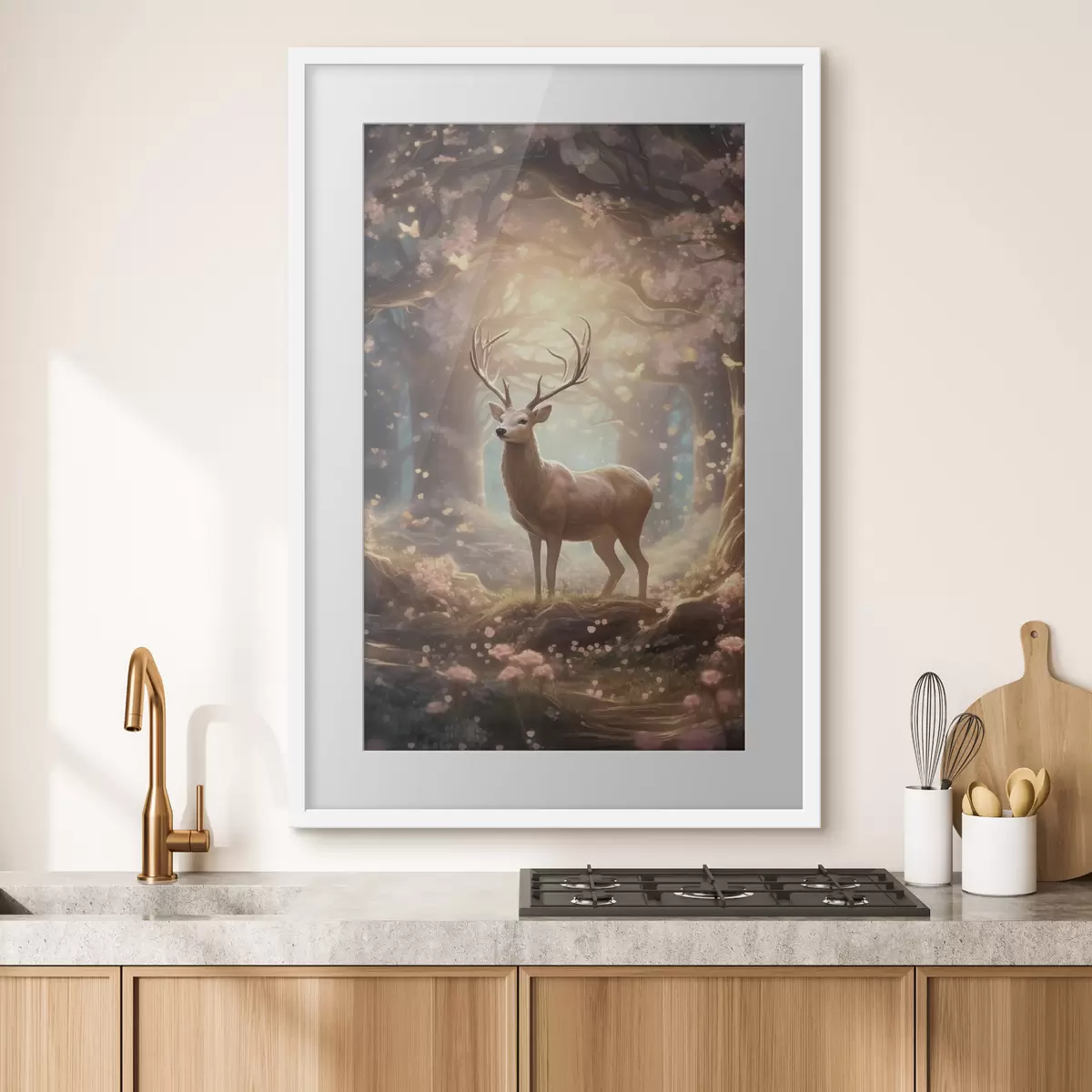 Poster Cervo nella foresta f50028