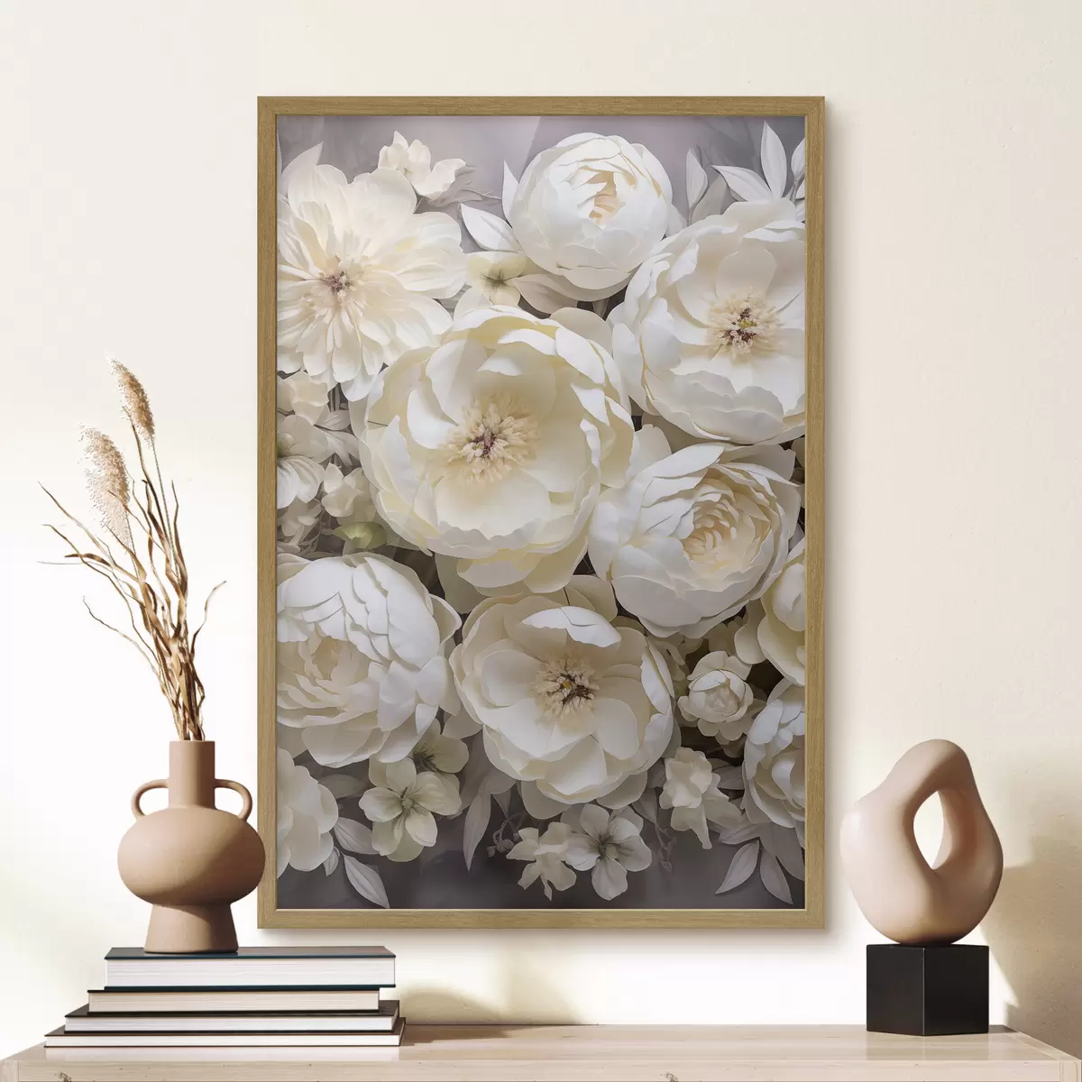 Poster Peonie bianche f50034