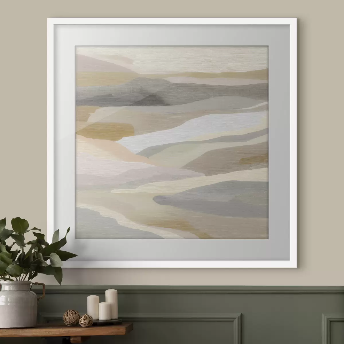 Poster Paesaggio decorativo con morbide sfumature di colore f49712