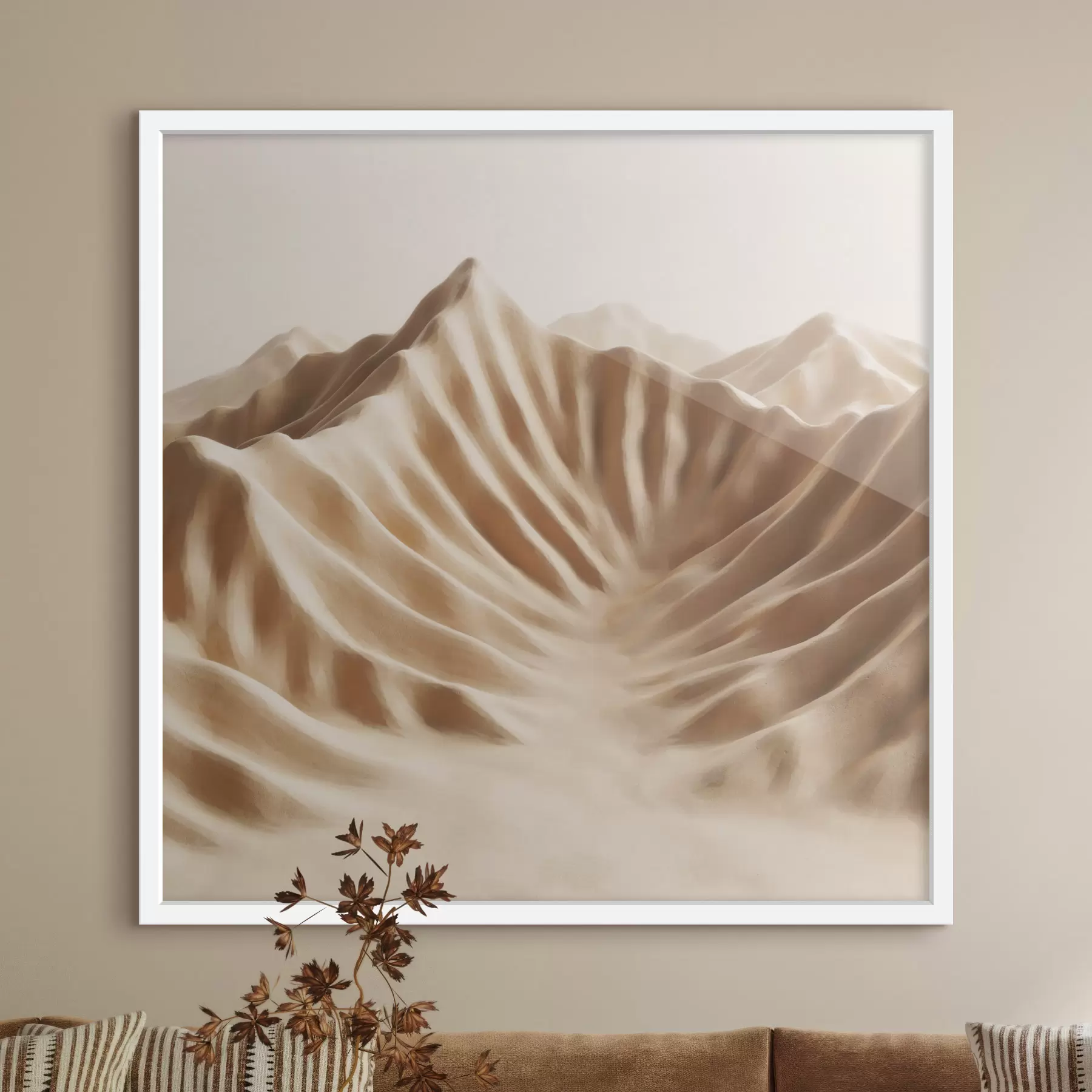 carta da parati Dune decorative con texture in una palette di colori beige in stile artistico contemporaneo nr. f49728