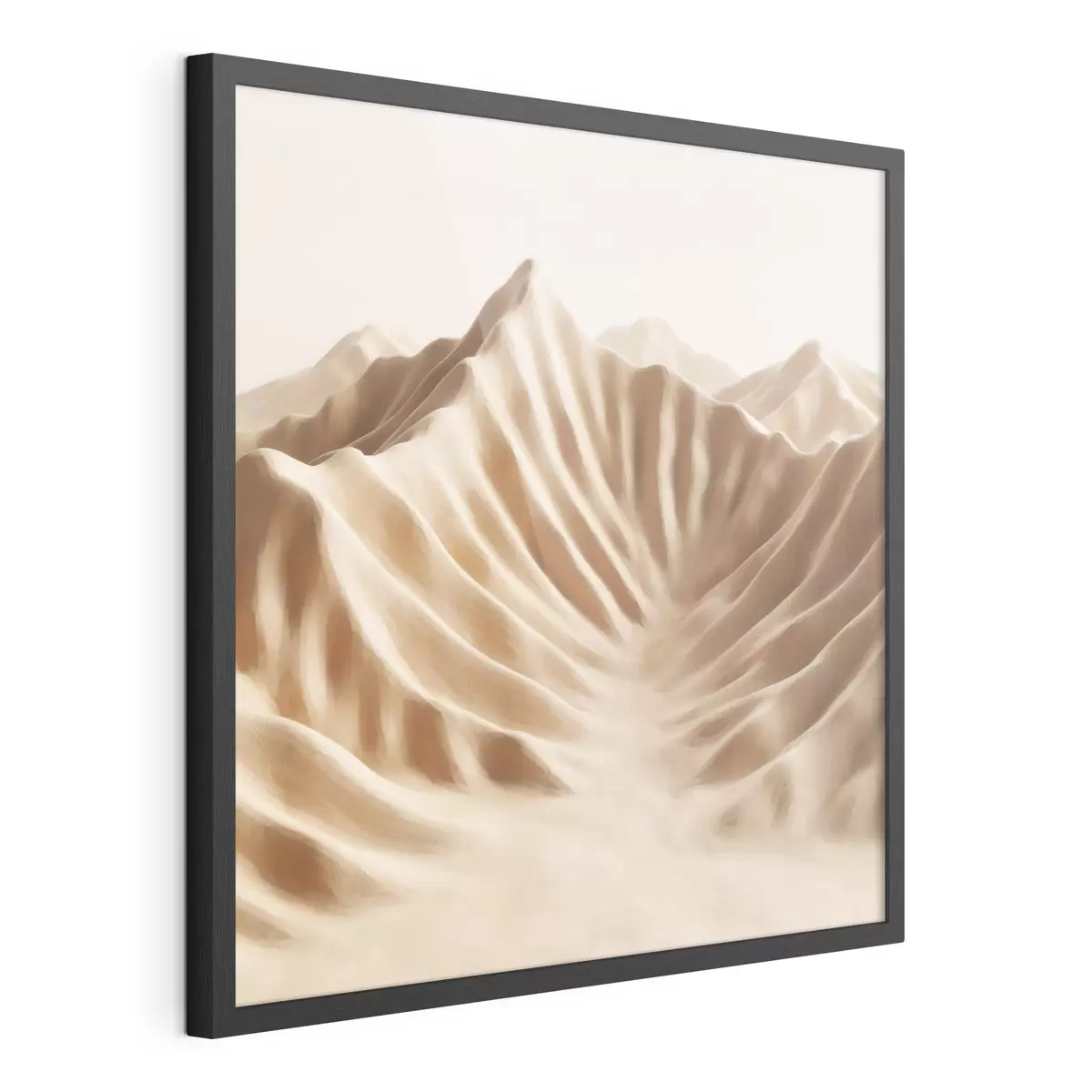 Poster Dune decorative con texture in una palette di colori beige in stile artistico contemporaneo f49728