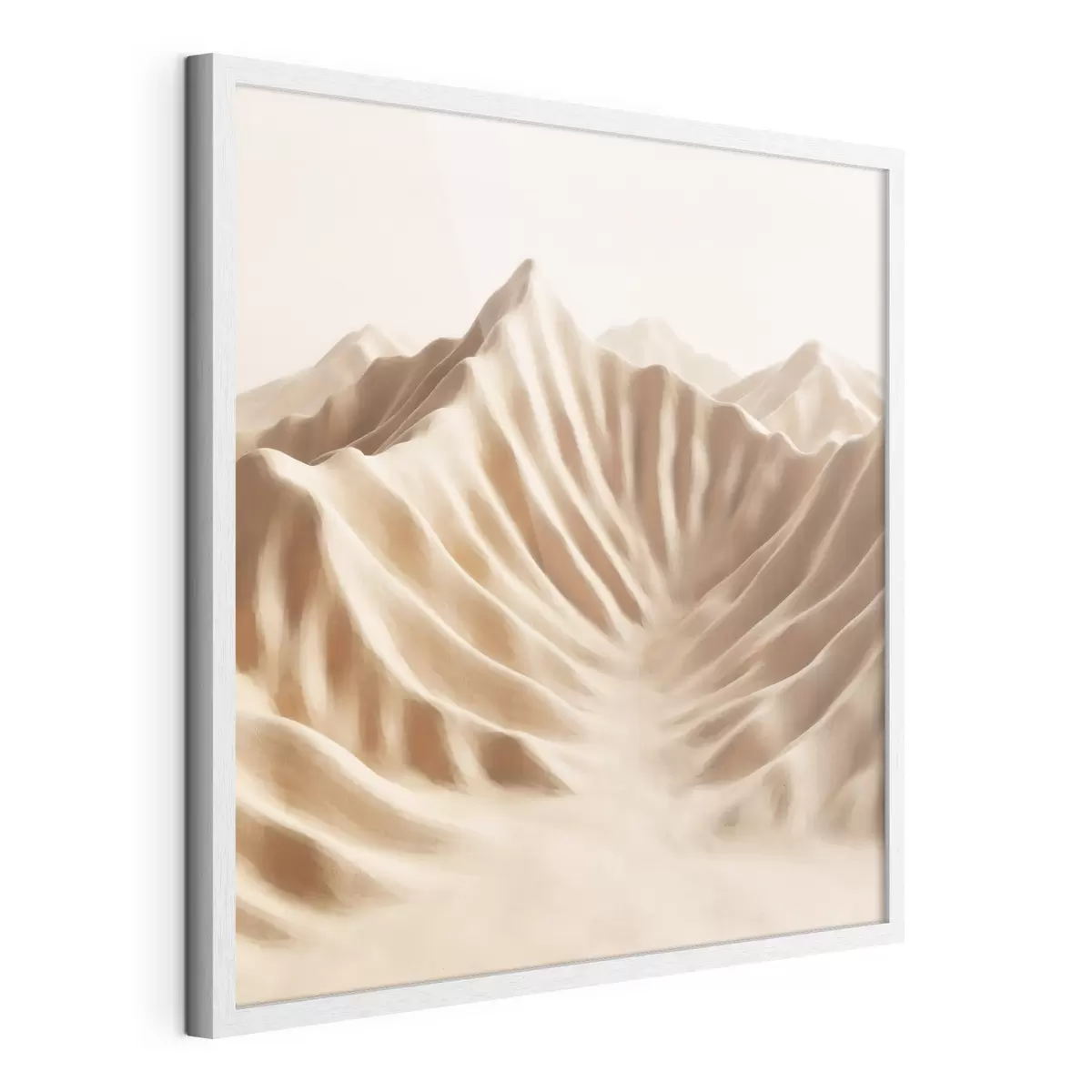Poster Dune decorative con texture in una palette di colori beige in stile artistico contemporaneo f49728