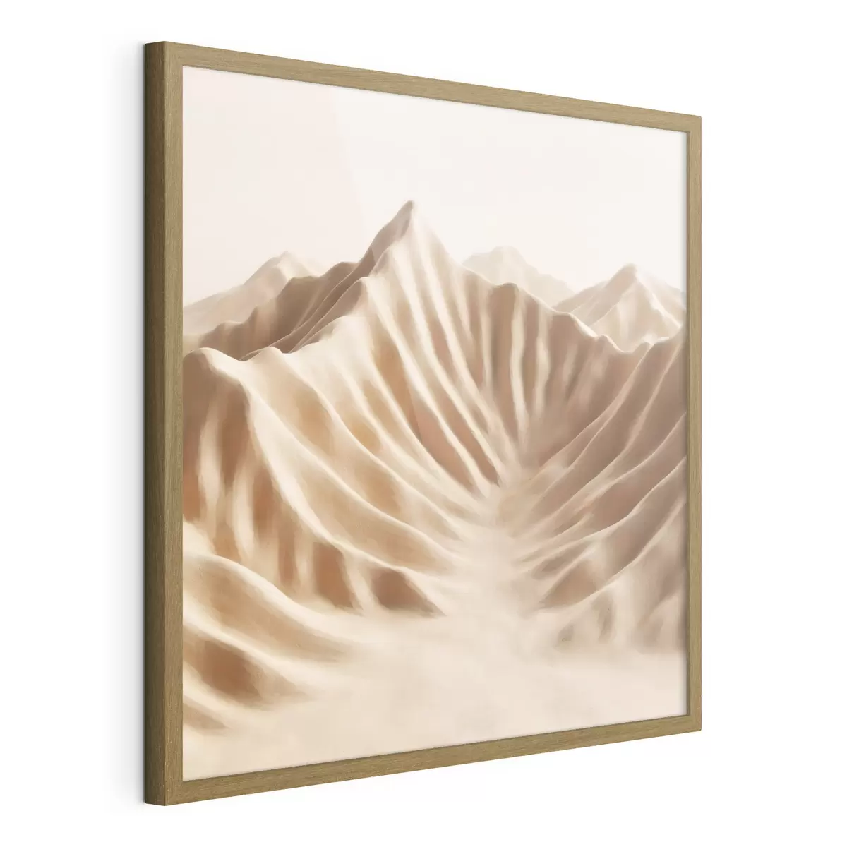 Poster Dune decorative con texture in una palette di colori beige in stile artistico contemporaneo f49728