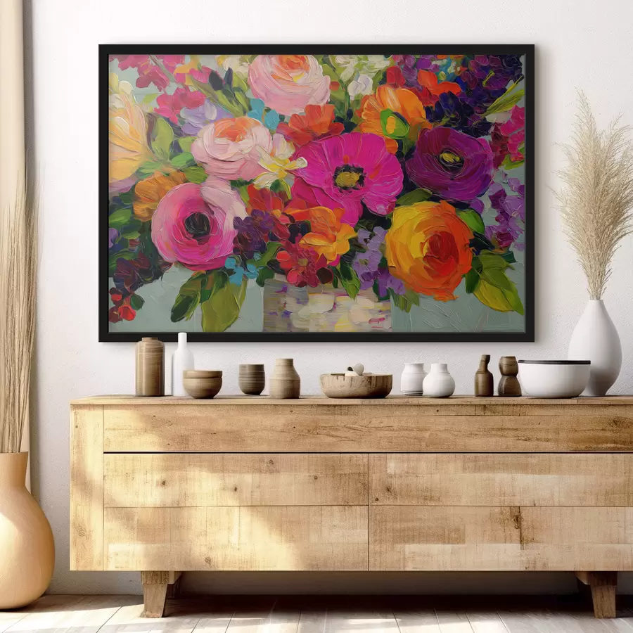 carta da parati Un bouquet di fiori dai colori vivaci nr. f50039