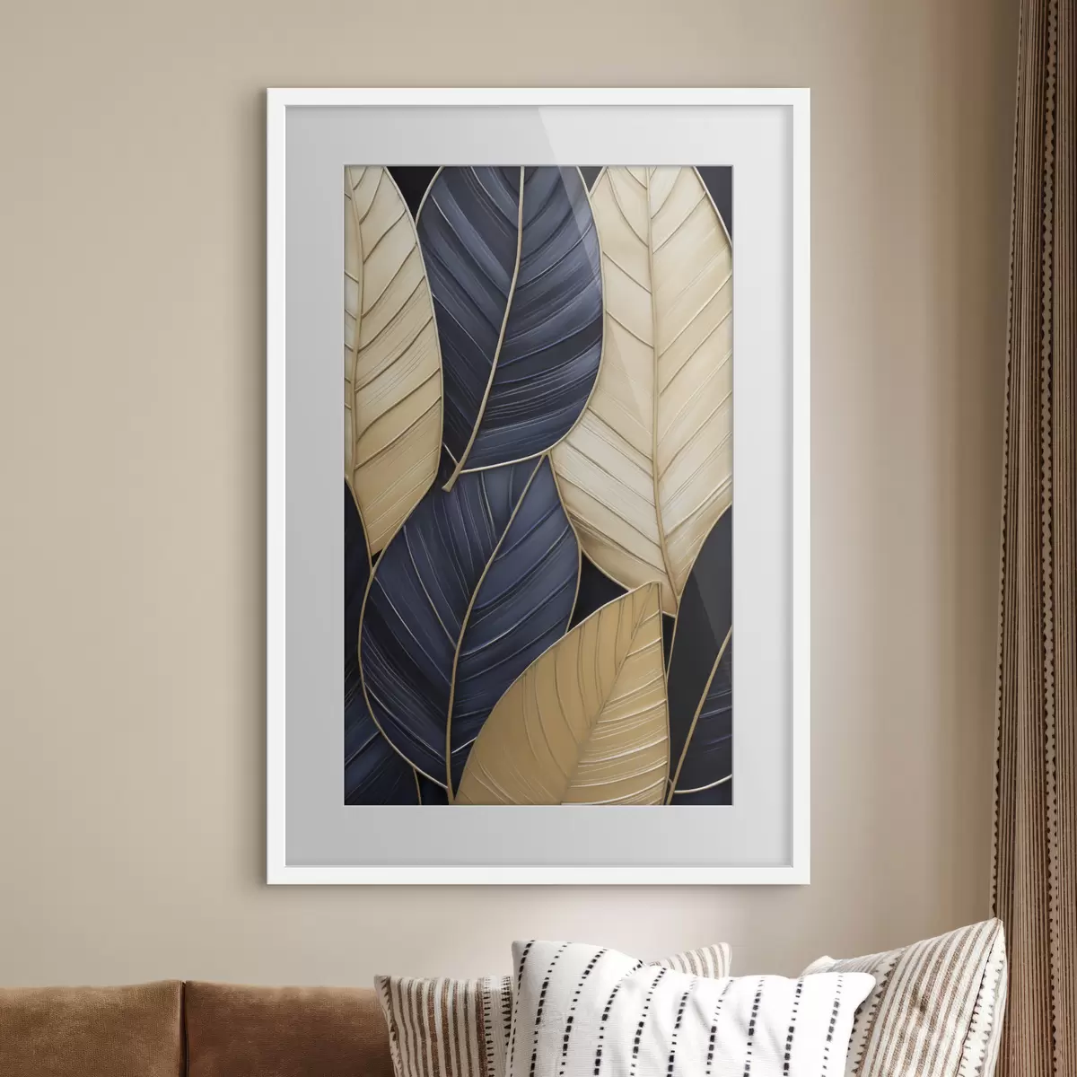 Poster Imitazione della pittura delle foglie f50061