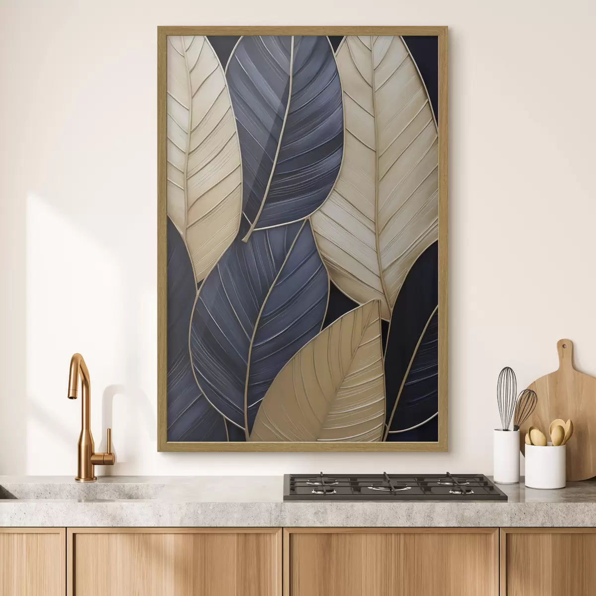 Poster Imitazione della pittura delle foglie f50061