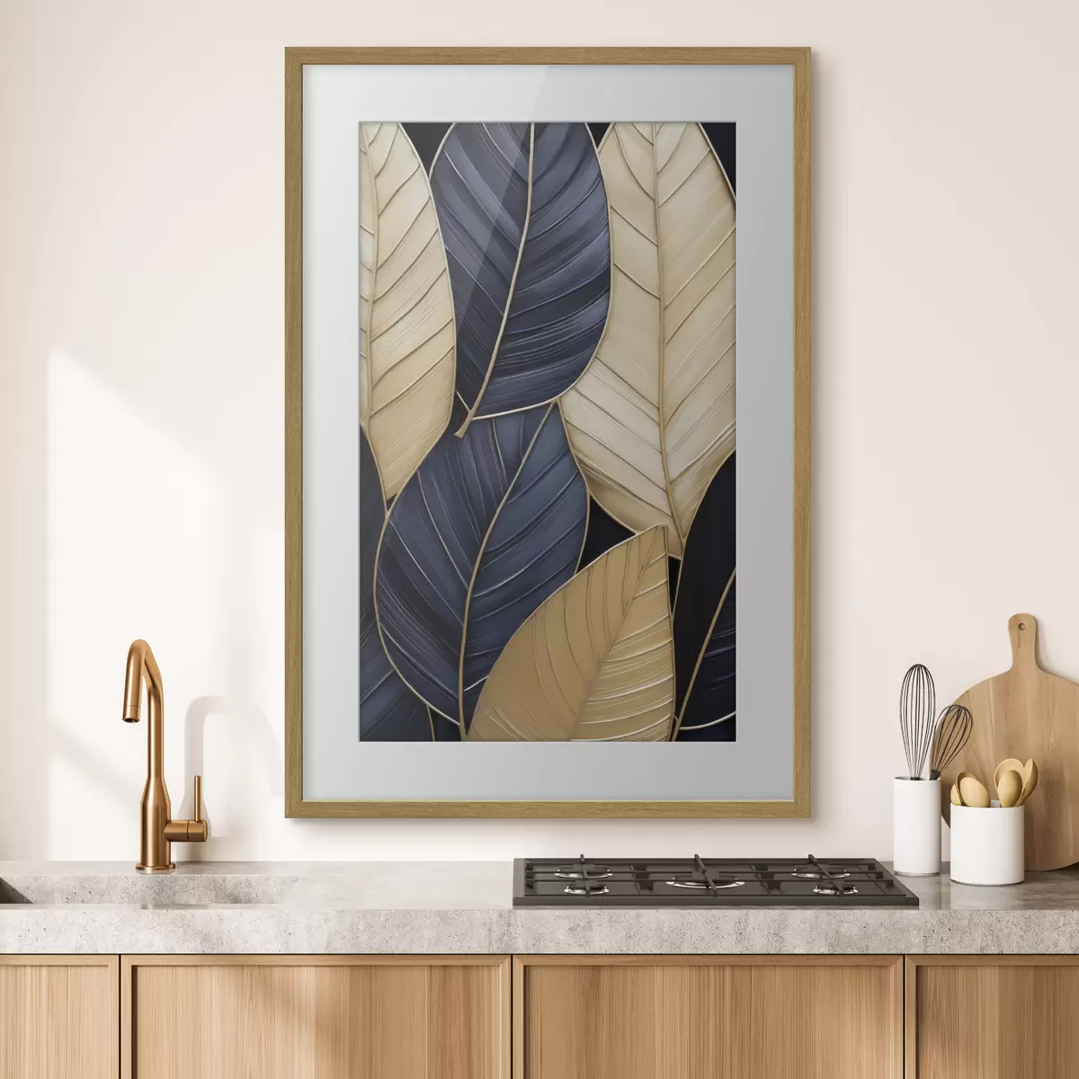 Poster Imitazione della pittura delle foglie f50061