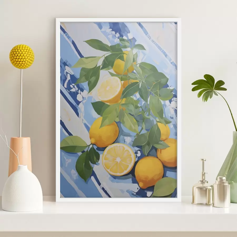 carta da parati Limoni, dipinto in stile imitativo nr. f50066