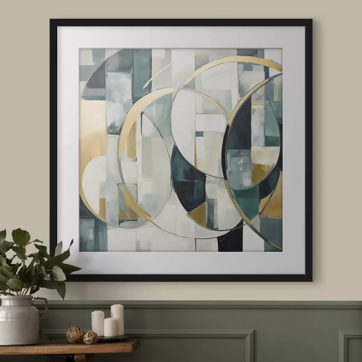 Poster Astrazione caotica, imitazione della pittura f50073