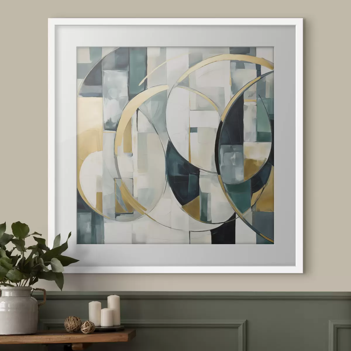 Poster Astrazione caotica, imitazione della pittura f50073