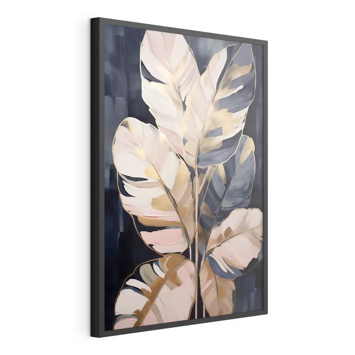 Poster Fogliame astratto, imitazione di un dipinto f50076