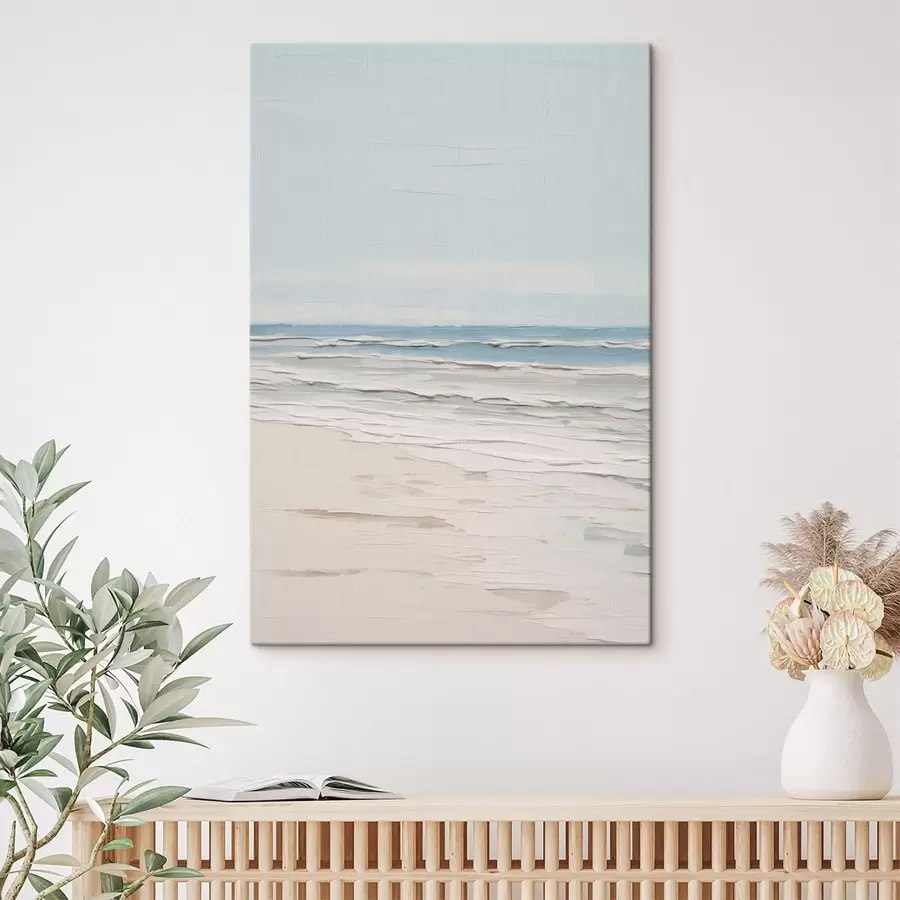 carta da parati Una spiaggia in stile minimalista dai toni chiari nr. s49951