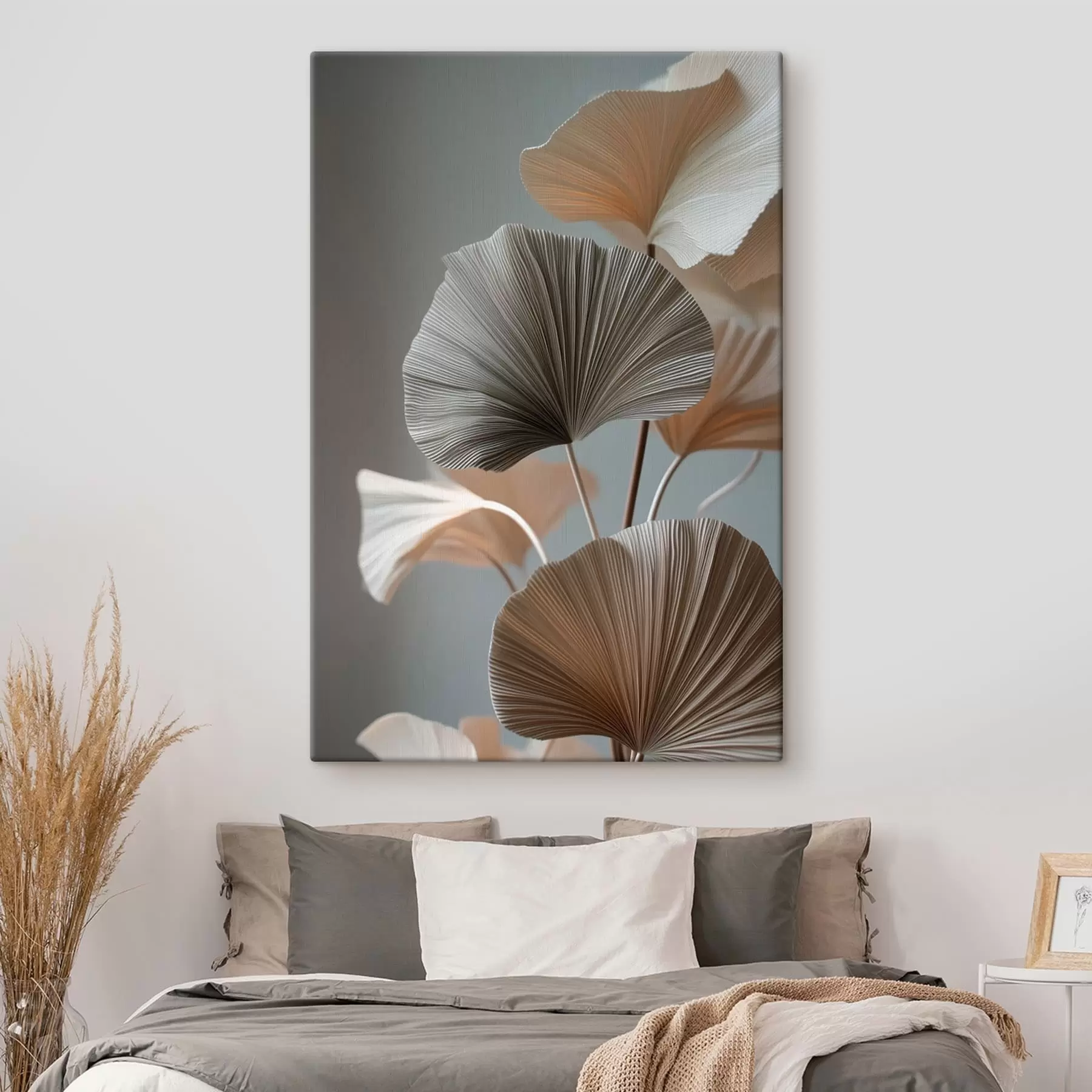 carta da parati Foglie decorative a forma di ventaglio nr. s49971