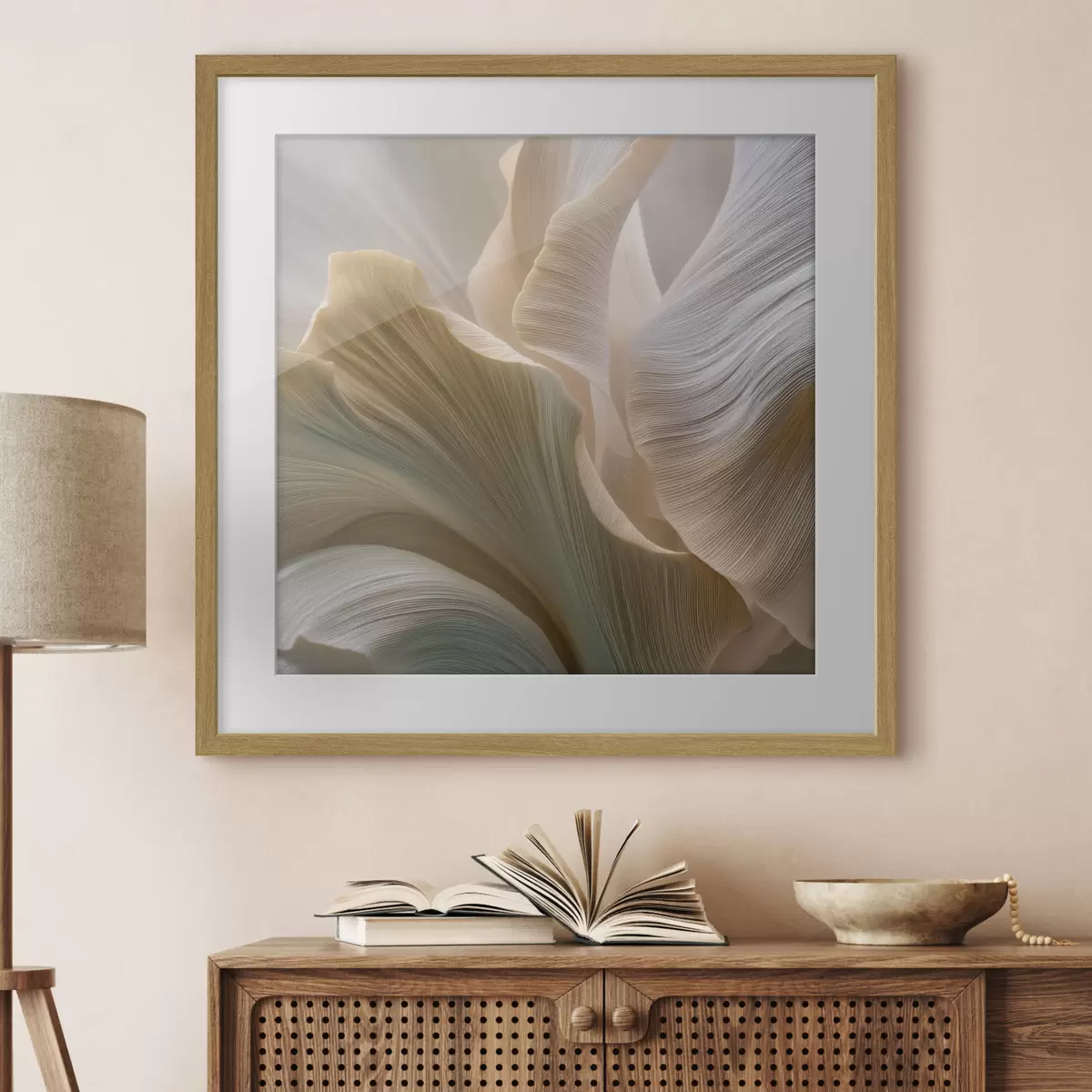 Poster Petali astratti in tonalità tenui f49945
