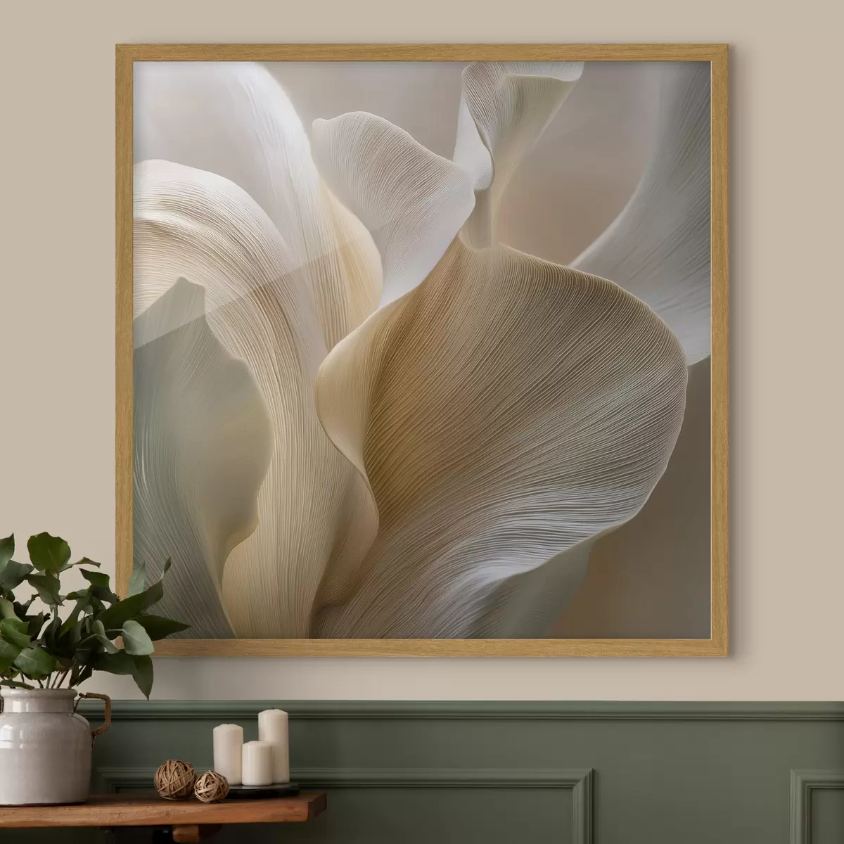 Poster Astratto: Petali fluttuanti in tonalità chiare f49948