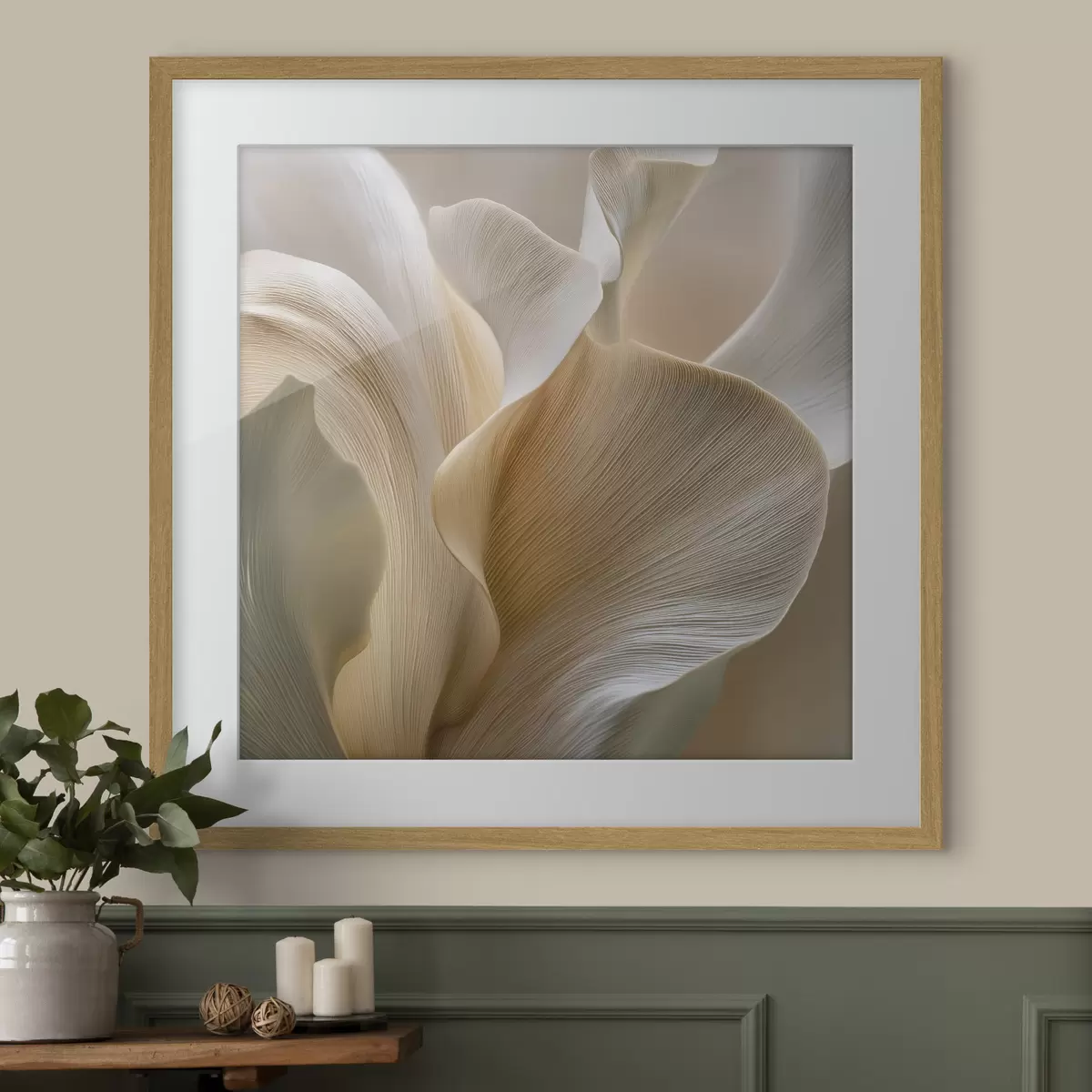 Poster Astratto: Petali fluttuanti in tonalità chiare f49948