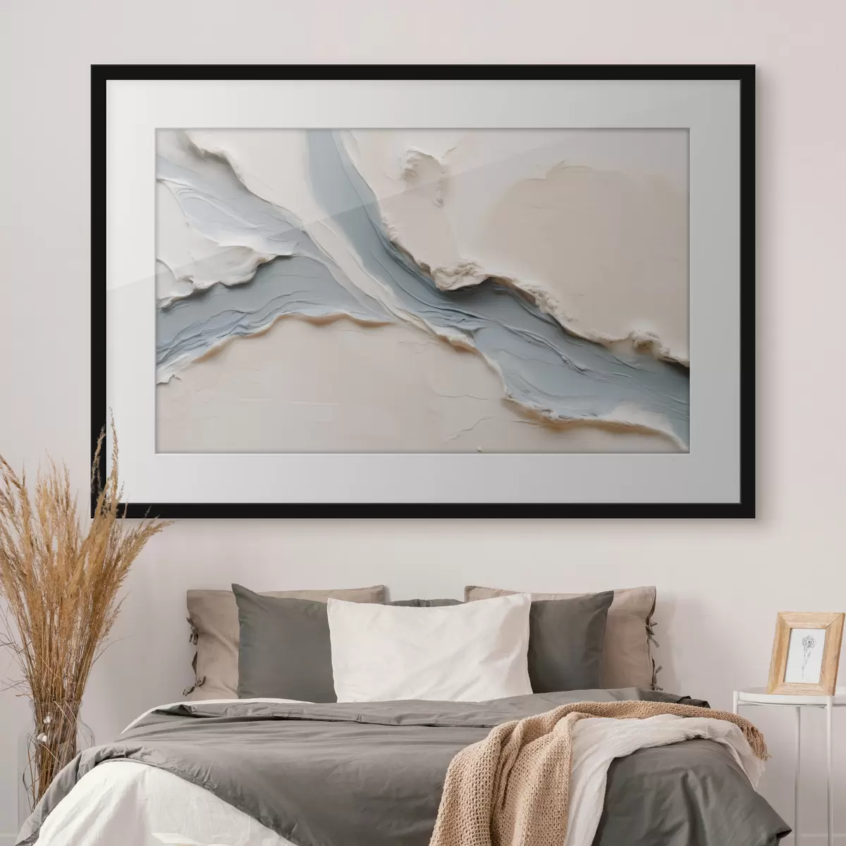 Poster Design astratto con effetto “Blue Flow” f49953