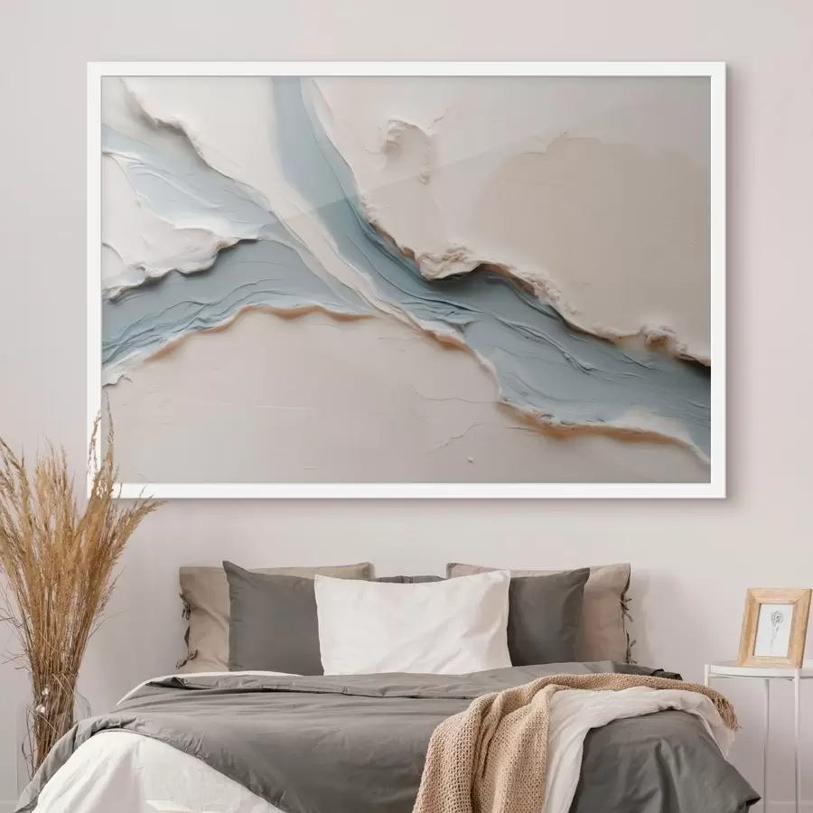 carta da parati Design astratto con effetto “Blue Flow” nr. f49953