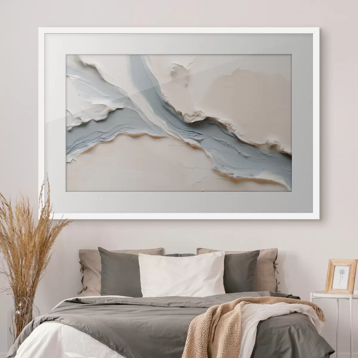Poster Design astratto con effetto “Blue Flow” f49953