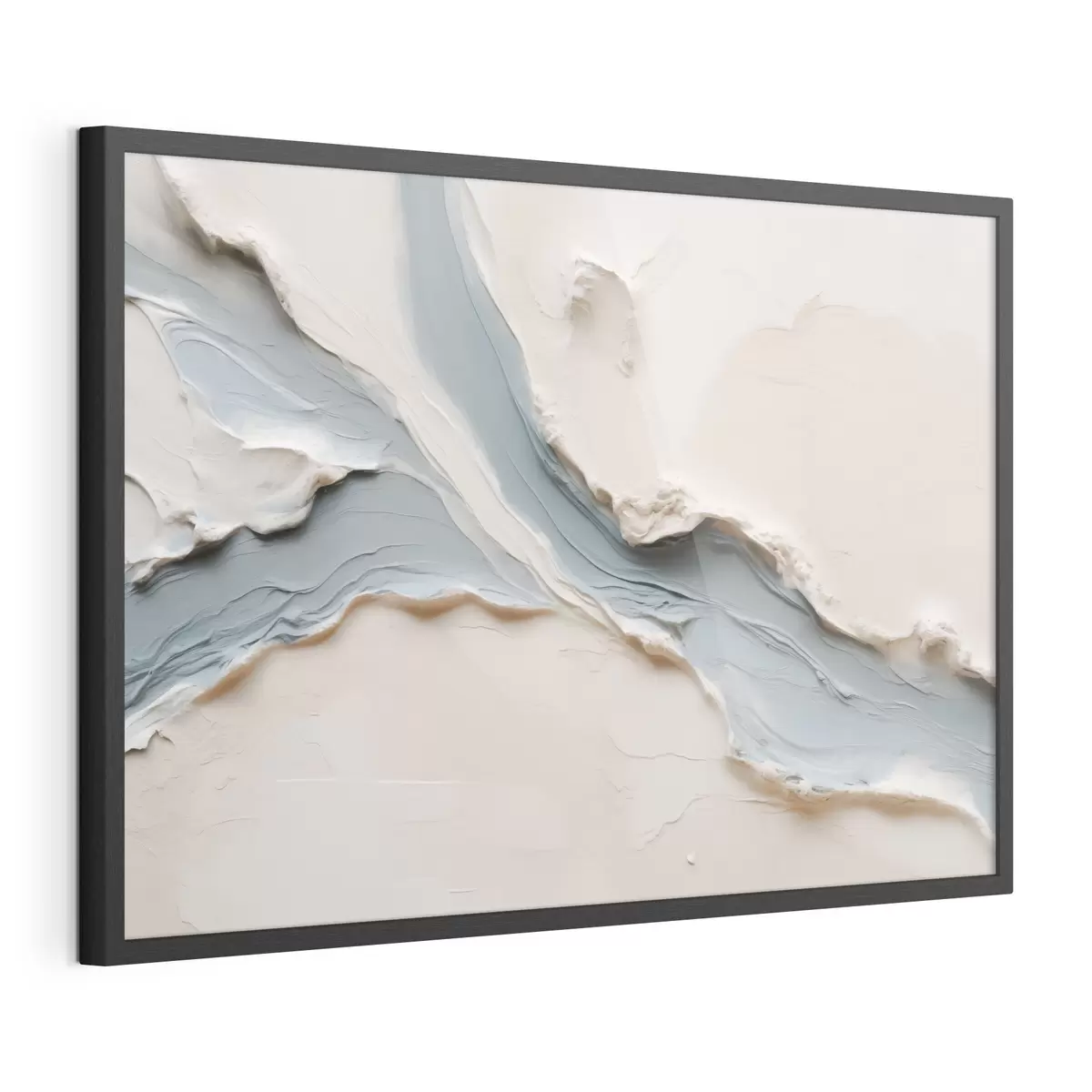 Poster Design astratto con effetto “Blue Flow” f49953