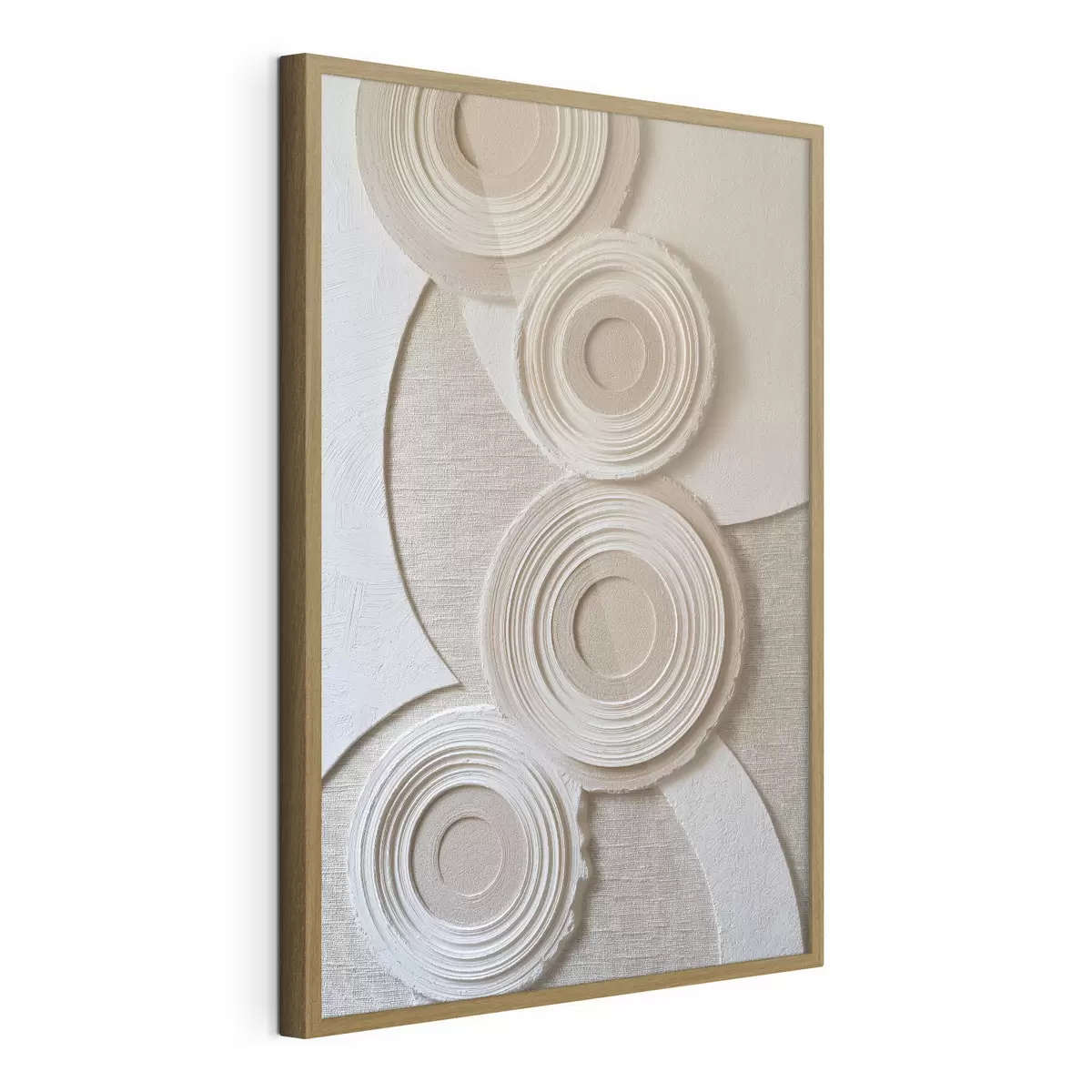 Poster Composizione astratta con cerchi ed effetto a rilievo f49955