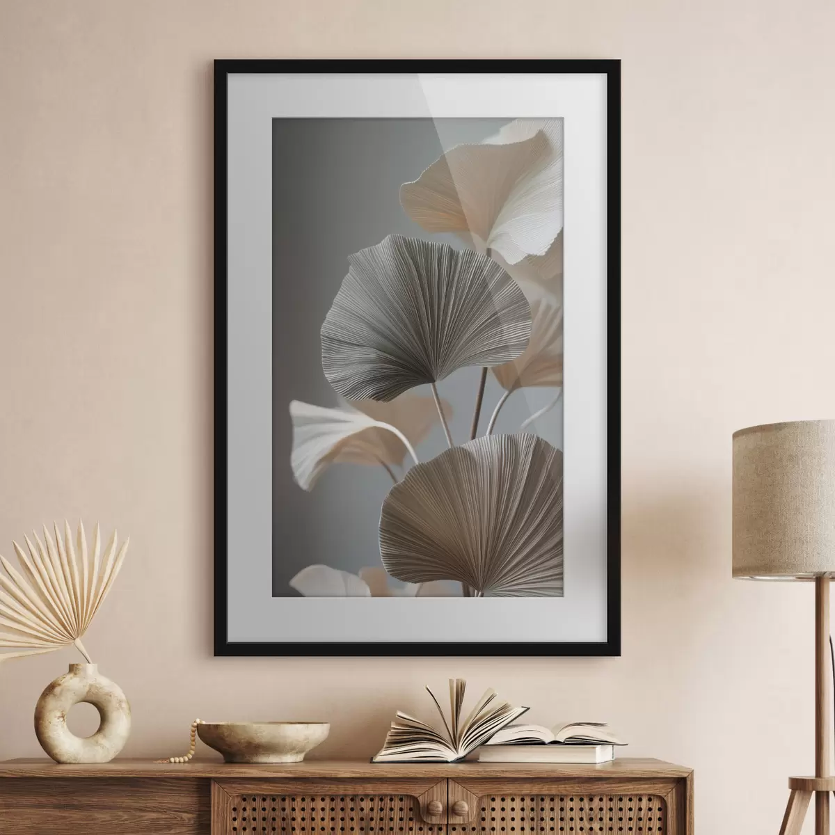 Poster Foglie decorative a forma di ventaglio f49971