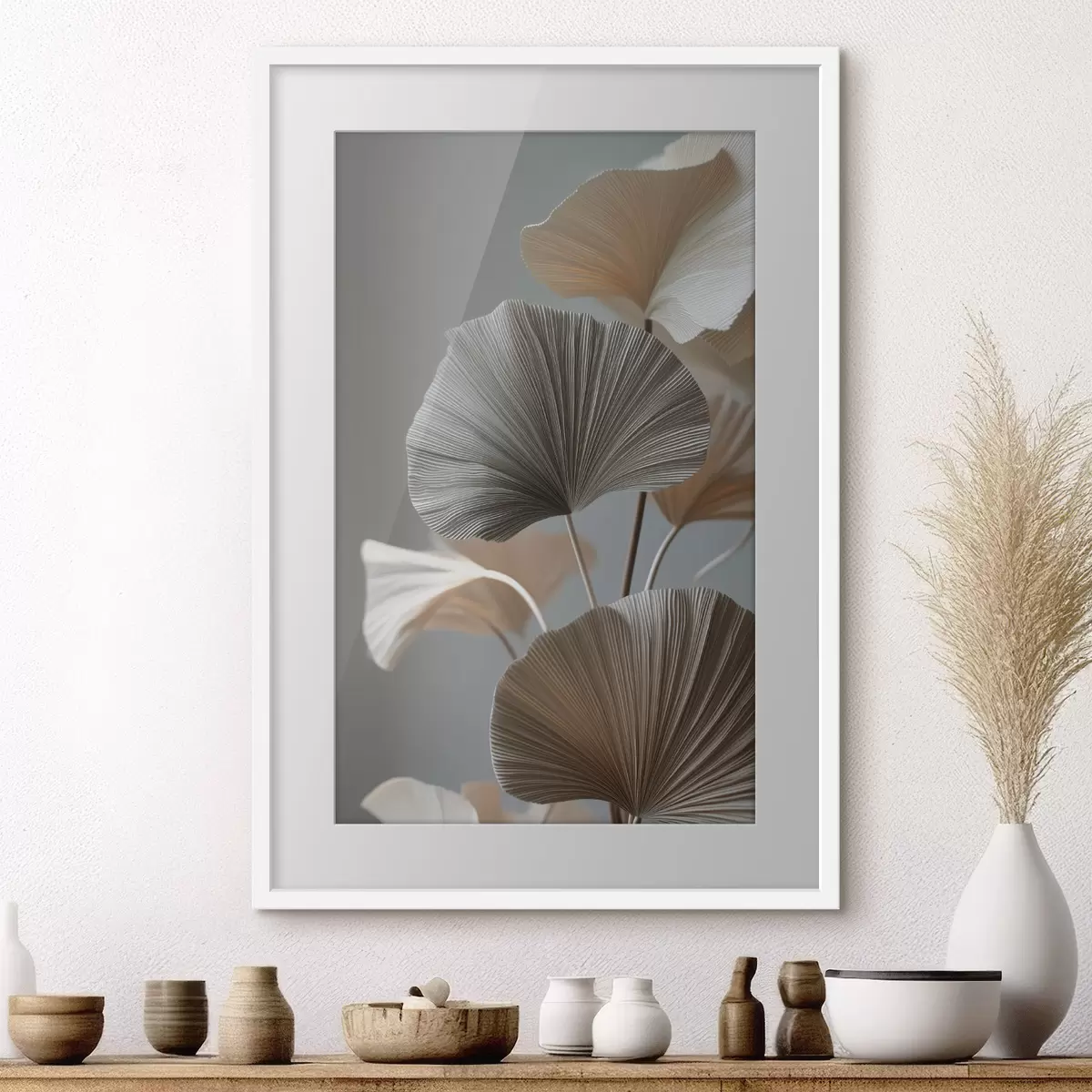 Poster Foglie decorative a forma di ventaglio f49971