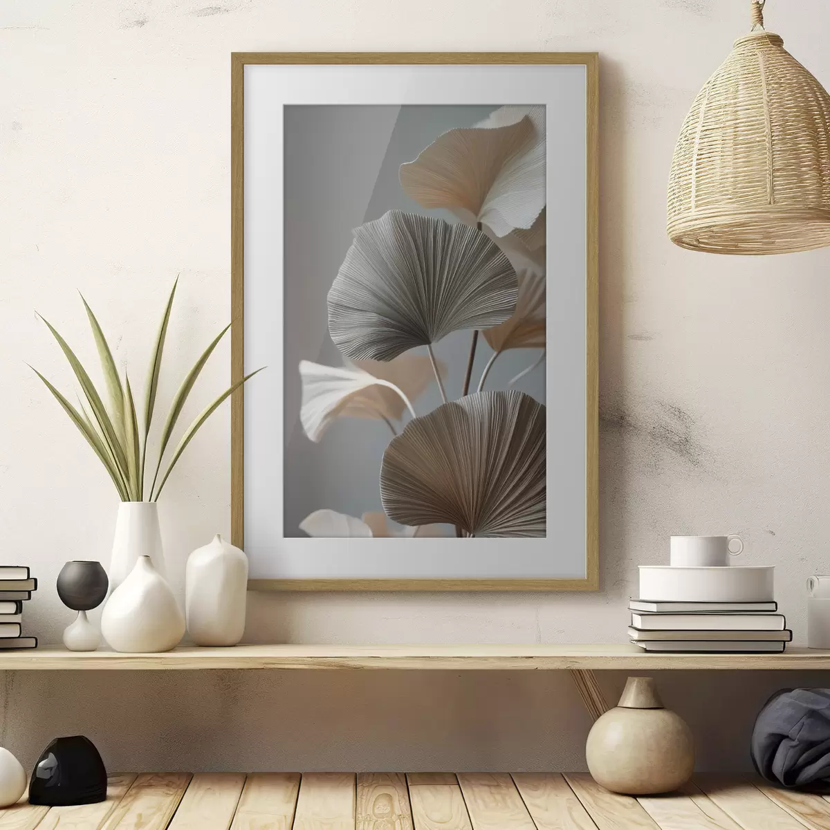 Poster Foglie decorative a forma di ventaglio f49971