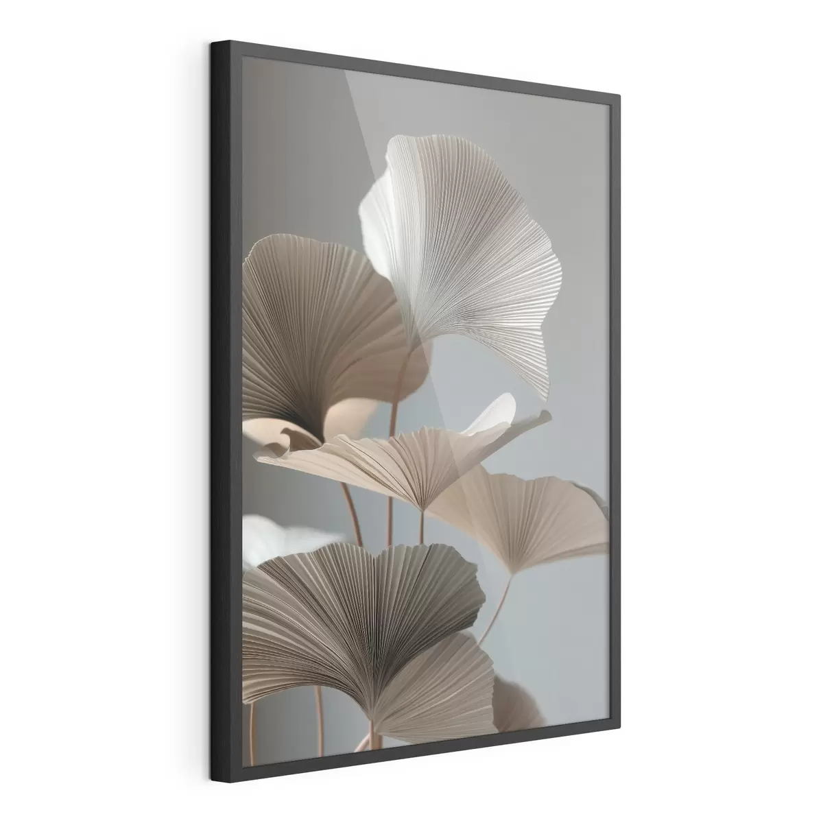 Poster Foglie minimaliste a forma di ventaglio f49972